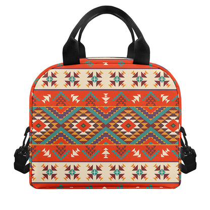 Geometric Native Navajo Print Insulated Lunch Bag