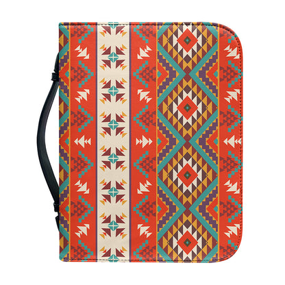 Geometric Native Navajo Print Leather Bible Cover