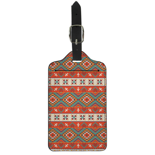 Geometric Native Navajo Print Luggage Tag