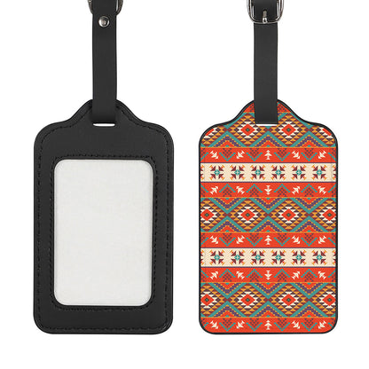 Geometric Native Navajo Print Luggage Tag