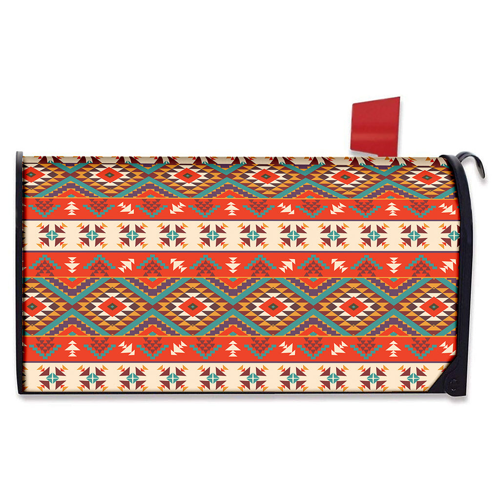 Geometric Native Navajo Print Mailbox Cover