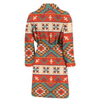 Geometric Native Navajo Print Men's Bathrobe