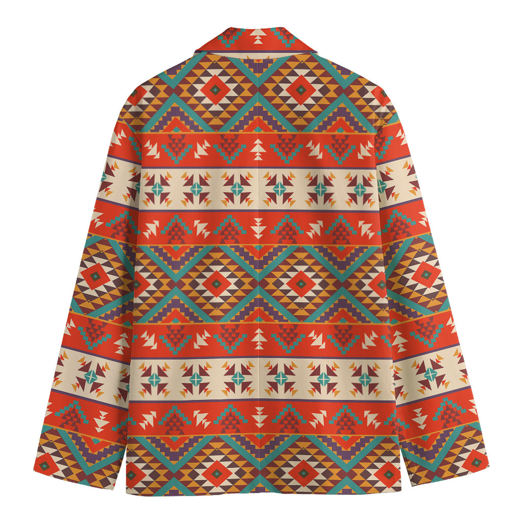 Geometric Native Navajo Print Men's Blazer