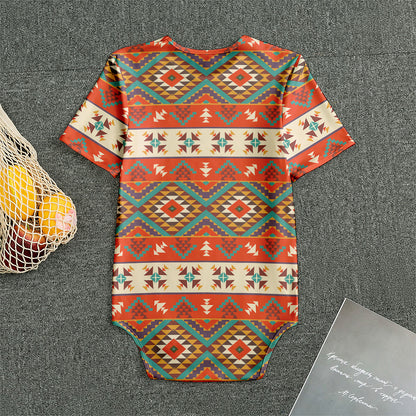 Geometric Native Navajo Print Men's Bodysuit