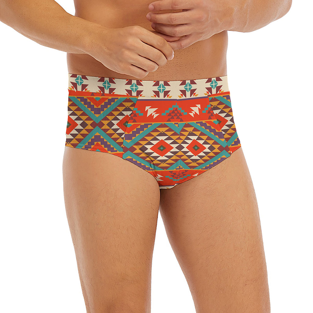 Geometric Native Navajo Print Men's Briefs
