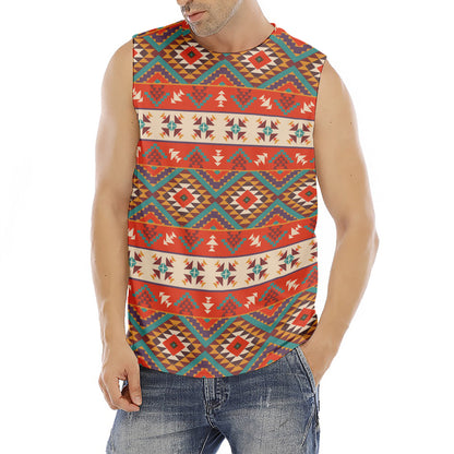 Geometric Native Navajo Print Men's Fitness Tank Top