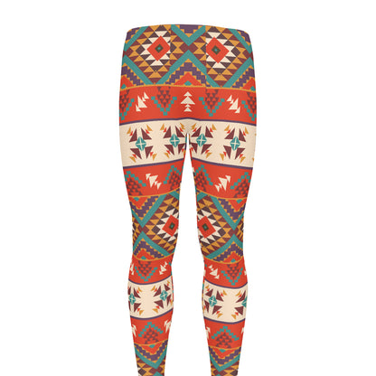 Geometric Native Navajo Print Men's leggings