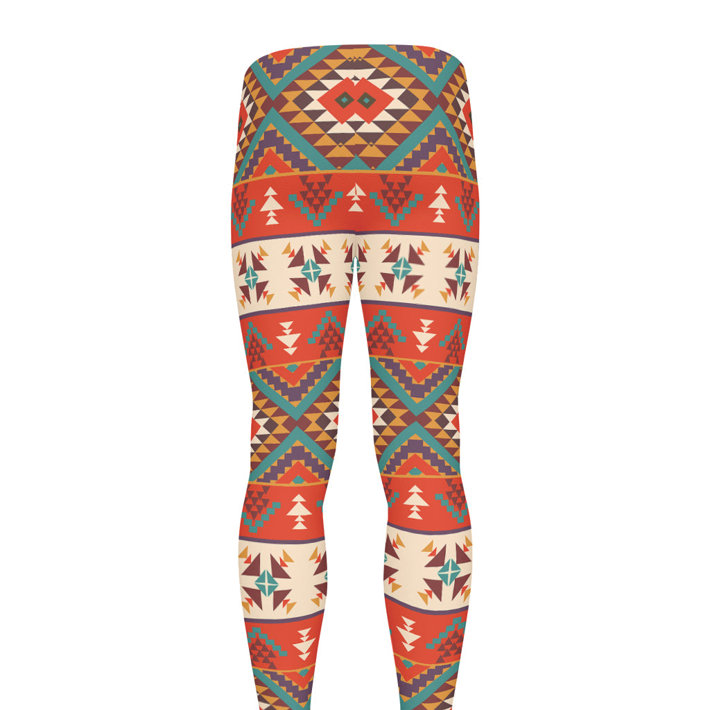 Geometric Native Navajo Print Men's leggings