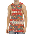 Geometric Native Navajo Print Men's Muscle Tank Top