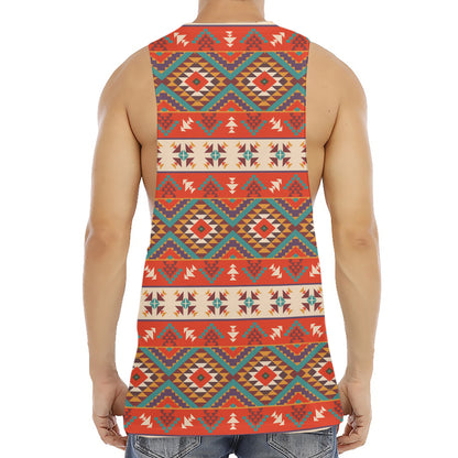 Geometric Native Navajo Print Men's Muscle Tank Top