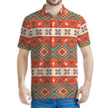 Geometric Native Navajo Print Men's Polo Shirt
