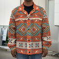 Geometric Native Navajo Print Men's Shirt Jacket