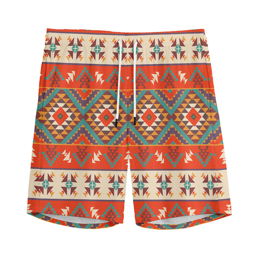 Geometric Native Navajo Print Men's Sports Shorts