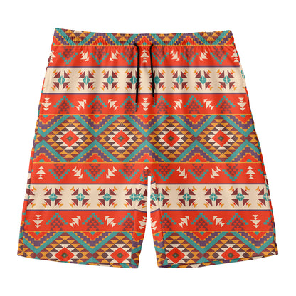 Geometric Native Navajo Print Men's Swim Trunks