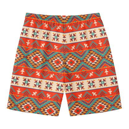 Geometric Native Navajo Print Men's Swim Trunks