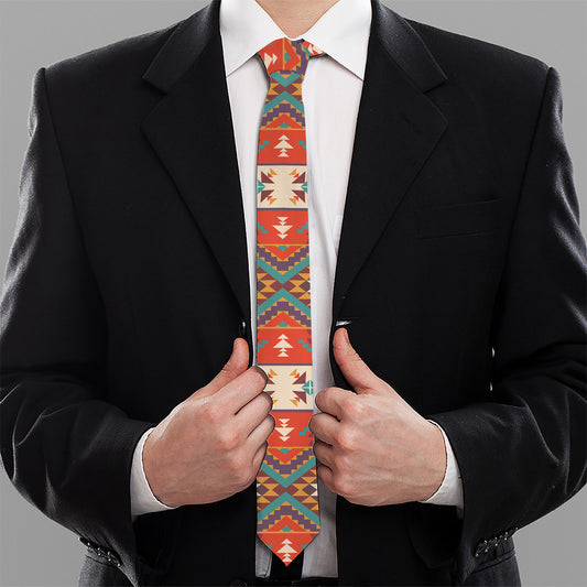 Geometric Native Navajo Print Necktie