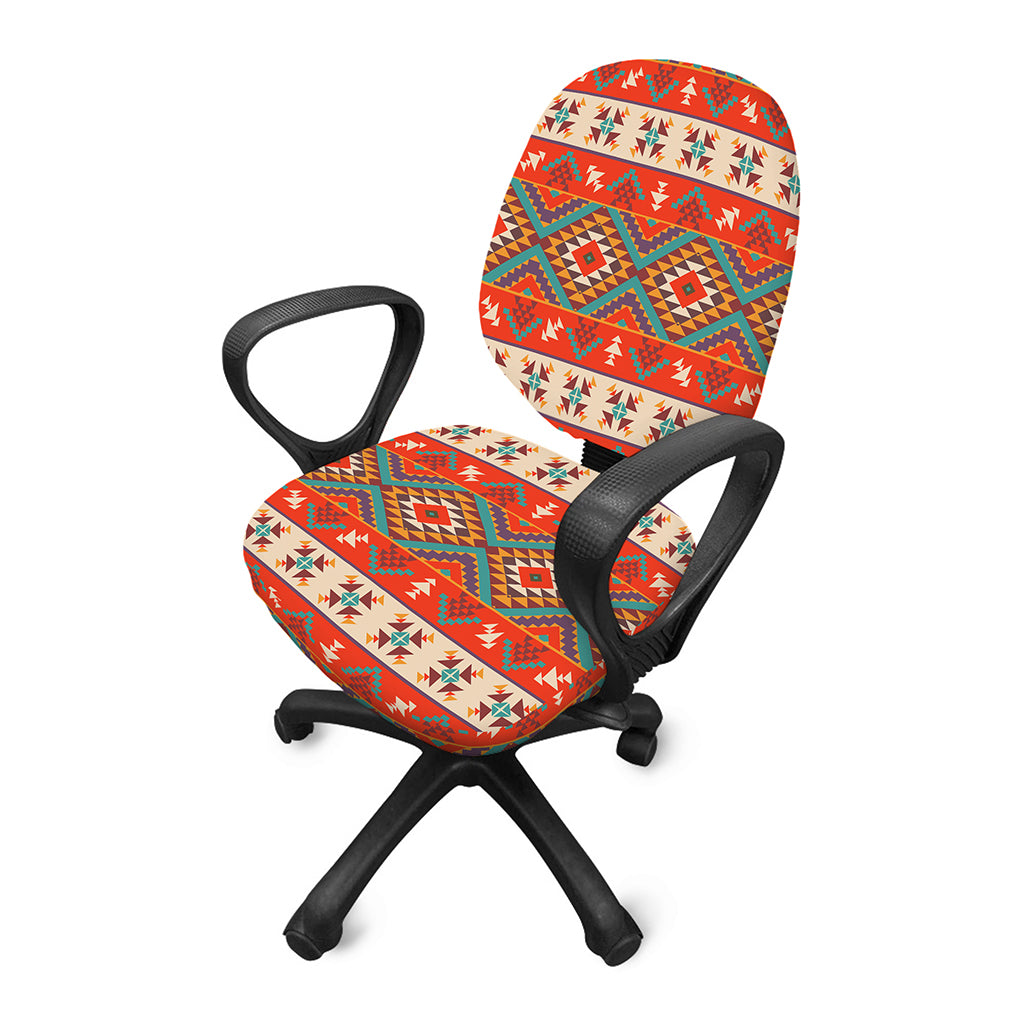 Geometric Native Navajo Print Office Chair Cover