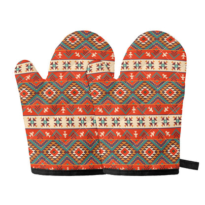 Geometric Native Navajo Print Oven Mitts