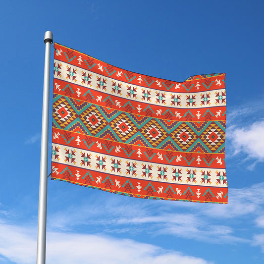 Geometric Native Navajo Print Polyester Flag