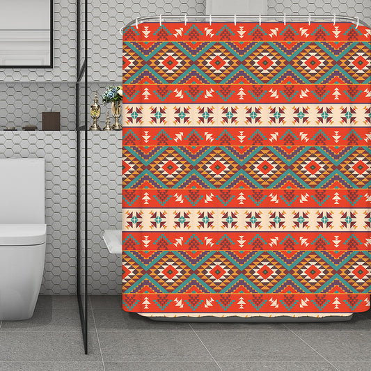 Geometric Native Navajo Print Polyester Shower Curtain