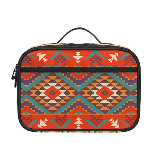 Geometric Native Navajo Print Portable Lunch Bag
