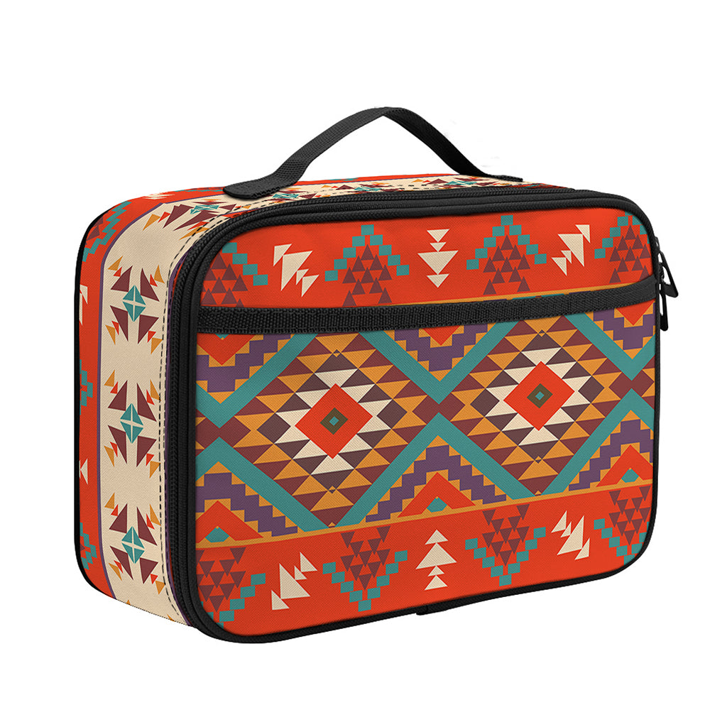 Geometric Native Navajo Print Portable Lunch Bag