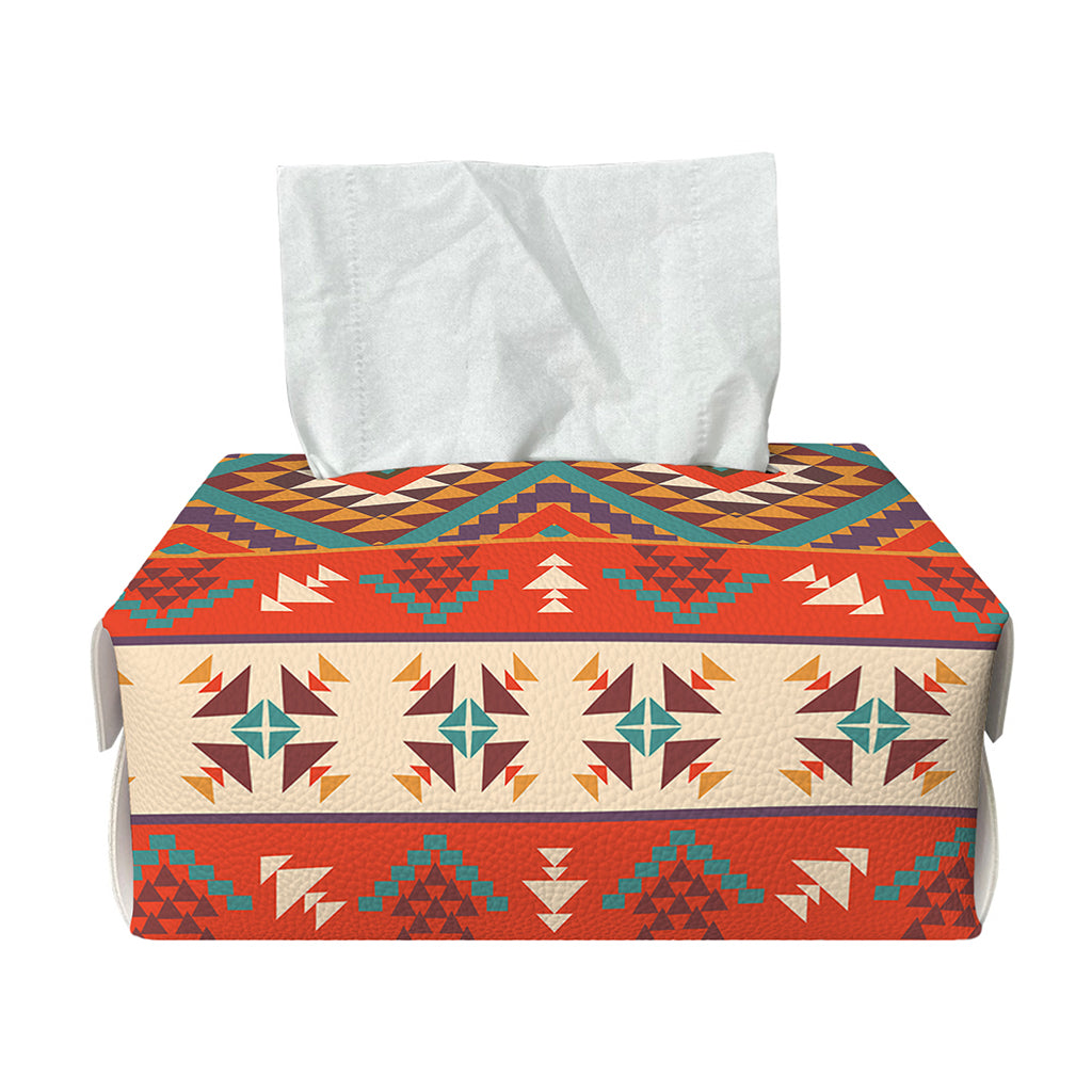 Geometric Native Navajo Print Rectangle Tissue Box Cover