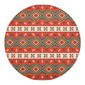 Geometric Native Navajo Print Round Blanket