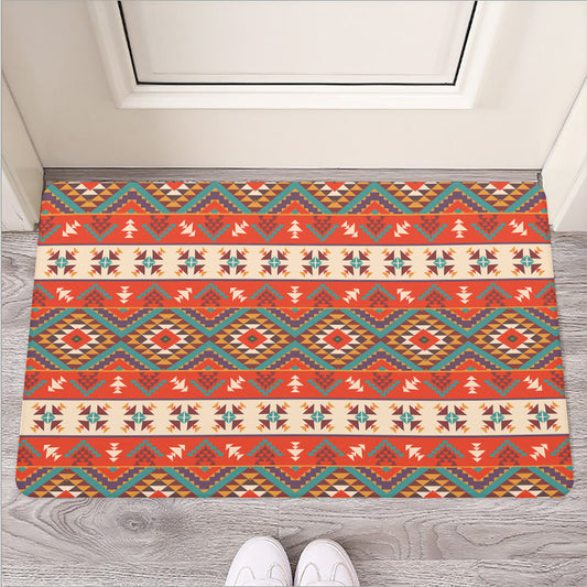 Geometric Native Navajo Print Rubber Doormat