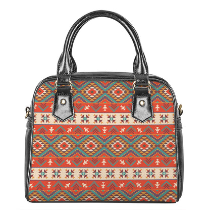 Geometric Native Navajo Print Shoulder Handbag