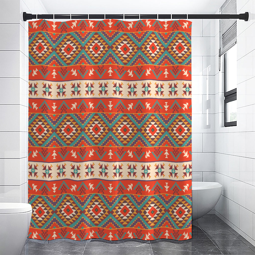 Geometric Native Navajo Print Shower Curtain