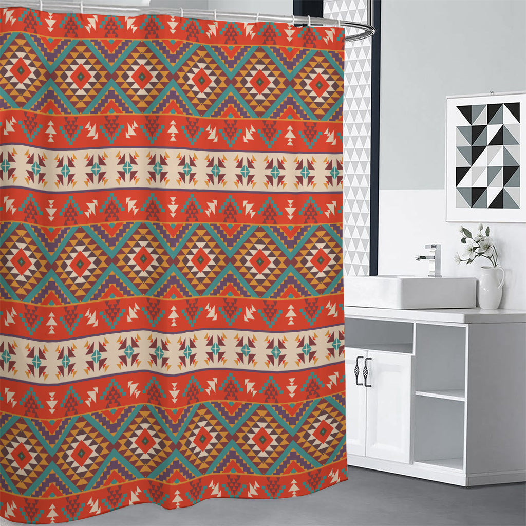 Geometric Native Navajo Print Shower Curtain