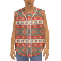 Geometric Native Navajo Print Sleeveless Baseball Jersey