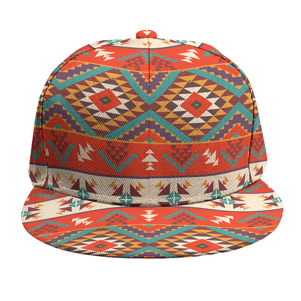 Geometric Native Navajo Print Snapback Cap