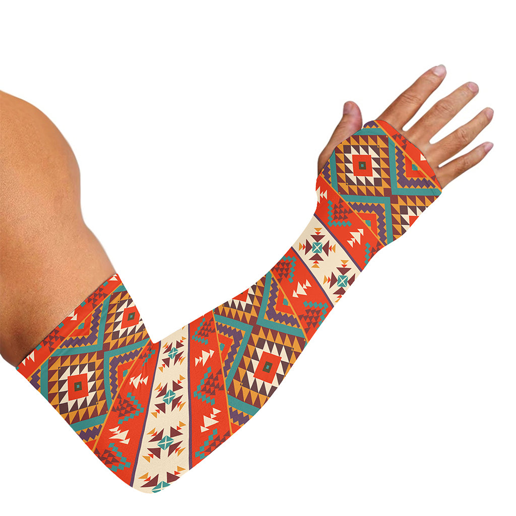 Geometric Native Navajo Print Sun Protection Arm Sleeves