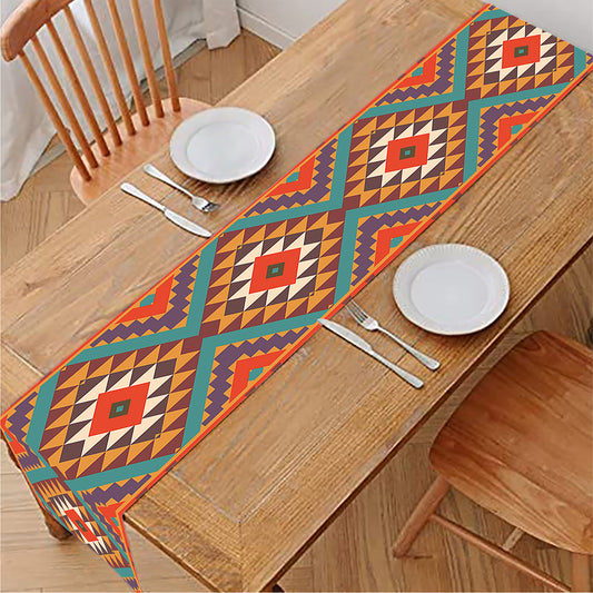Geometric Native Navajo Print Table Runner