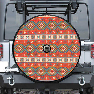 Geometric Native Navajo Print Tire Cover With Camera Hole