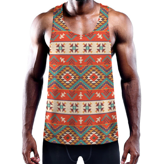 Geometric Native Navajo Print Training Tank Top