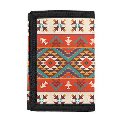 Geometric Native Navajo Print Trifold Wallet
