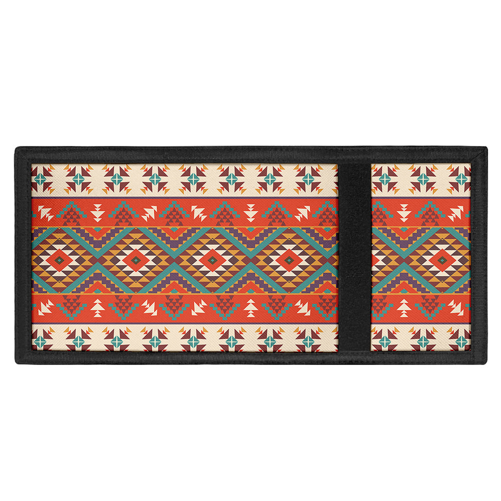 Geometric Native Navajo Print Trifold Wallet