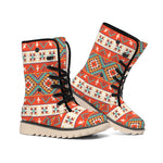 Geometric Native Navajo Print Winter Boots