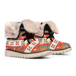 Geometric Native Navajo Print Winter Boots