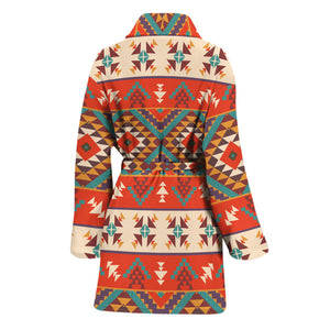 Geometric Native Navajo Print Women's Bathrobe