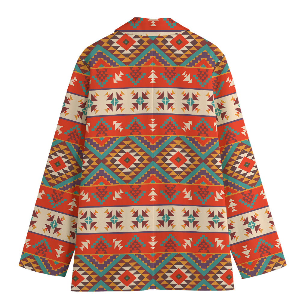 Geometric Native Navajo Print Women's Blazer