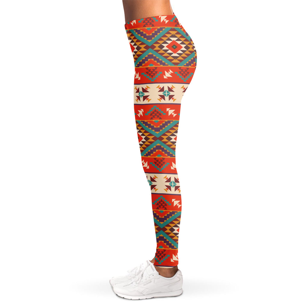 Geometric Native Navajo Print Women's Leggings