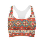 Geometric Native Navajo Print Women's Sports Bra