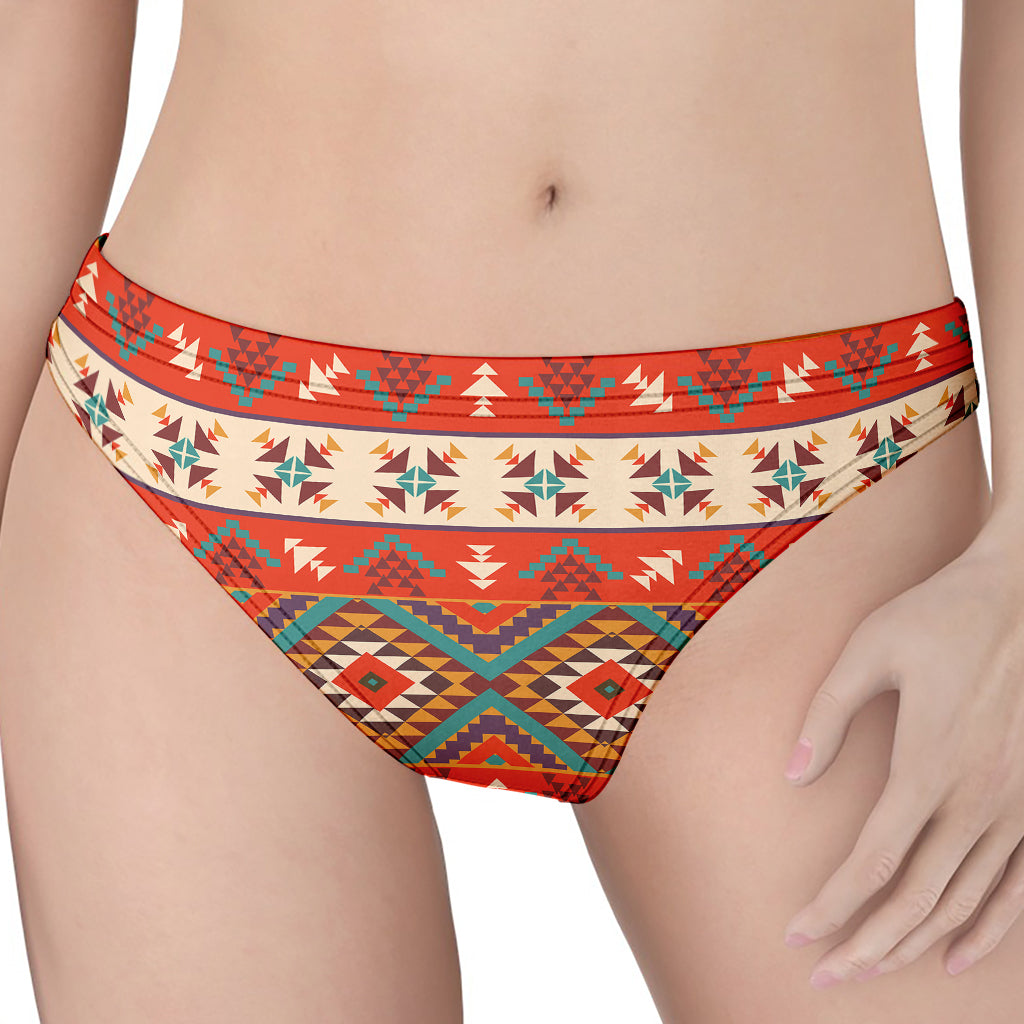 Geometric Native Navajo Print Women's Thong