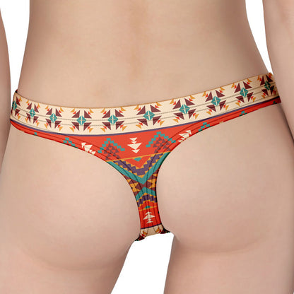 Geometric Native Navajo Print Women's Thong