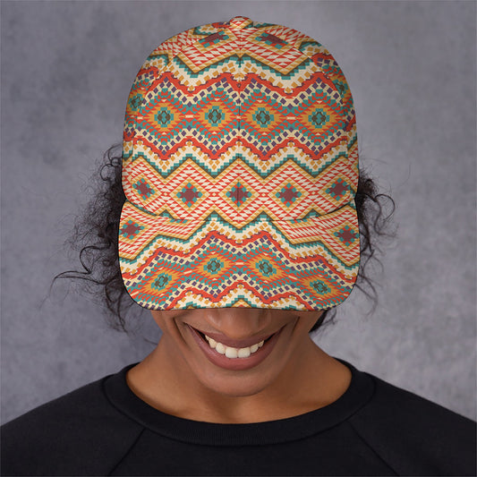Geometric Navajo Pattern Print Baseball Cap