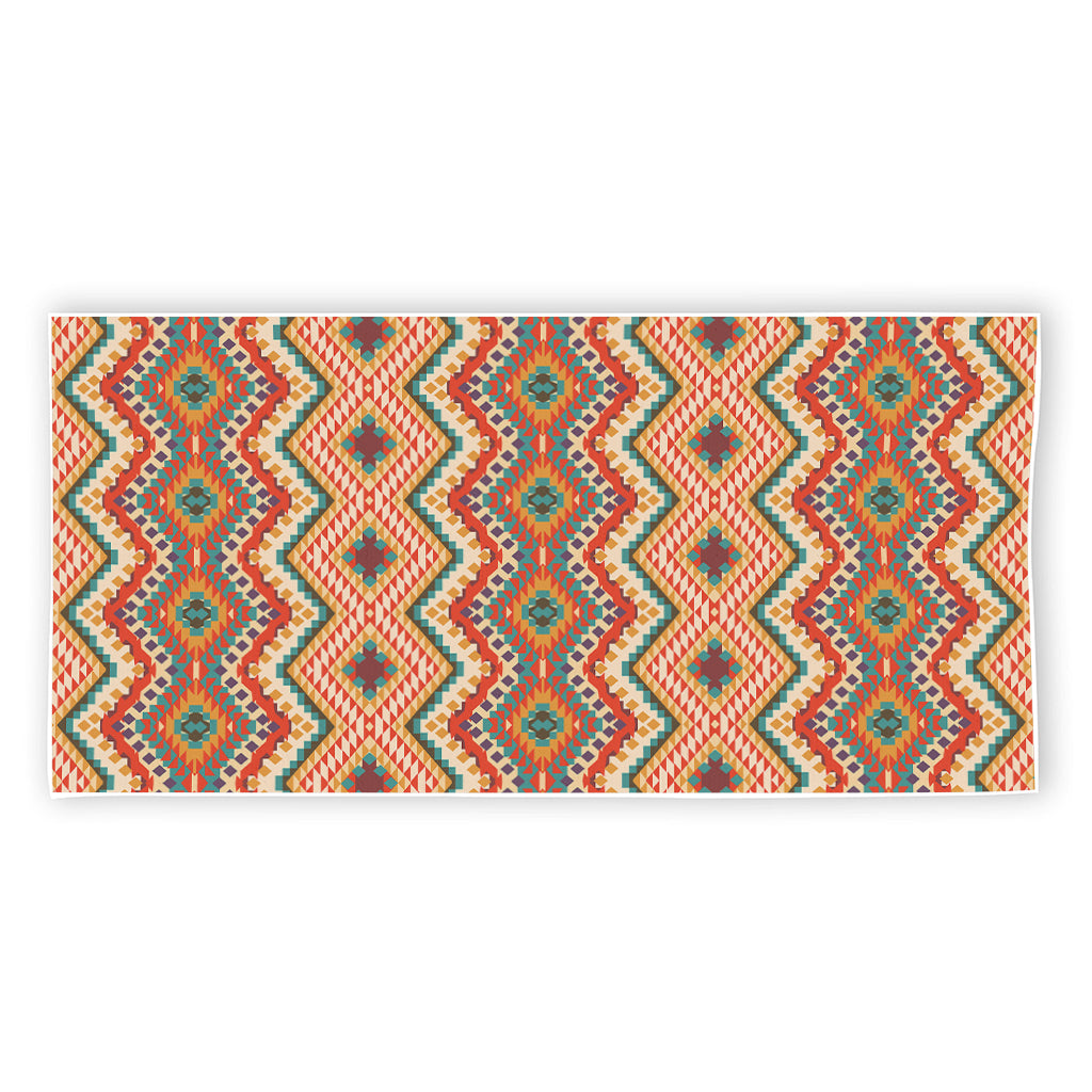 Geometric Navajo Pattern Print Beach Towel